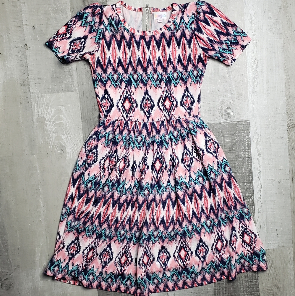 Xxs stretchy LuLaRoe Amelia dress with pockets